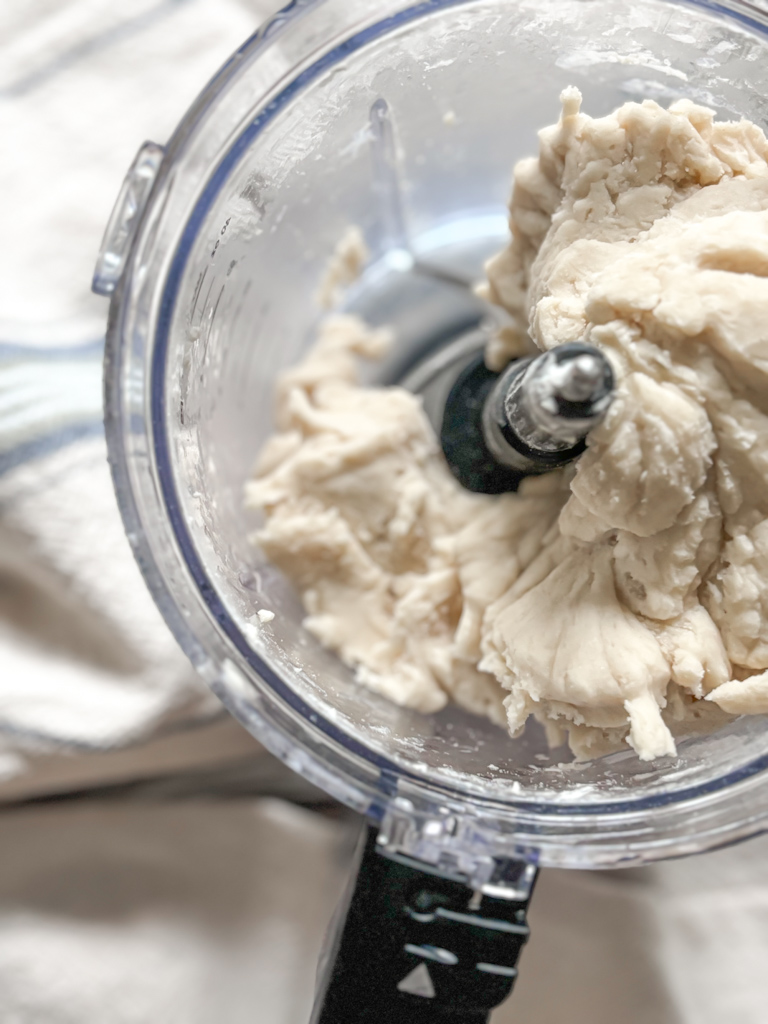 pie dough inside food processor