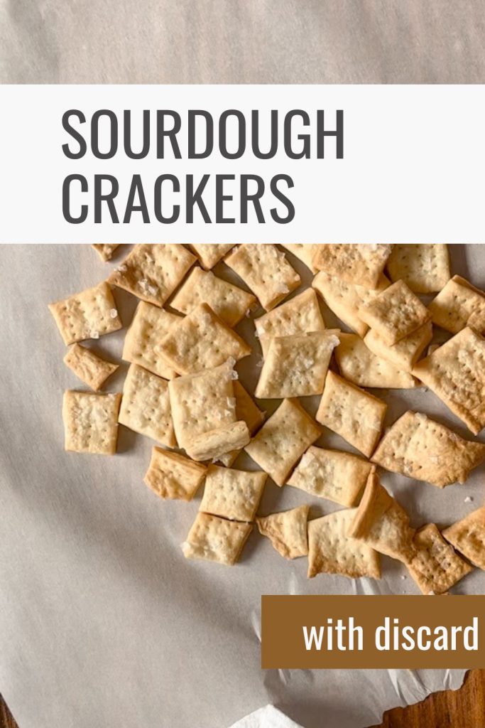 sourdough discard crackers pin