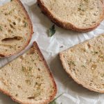 sliced garlic bread