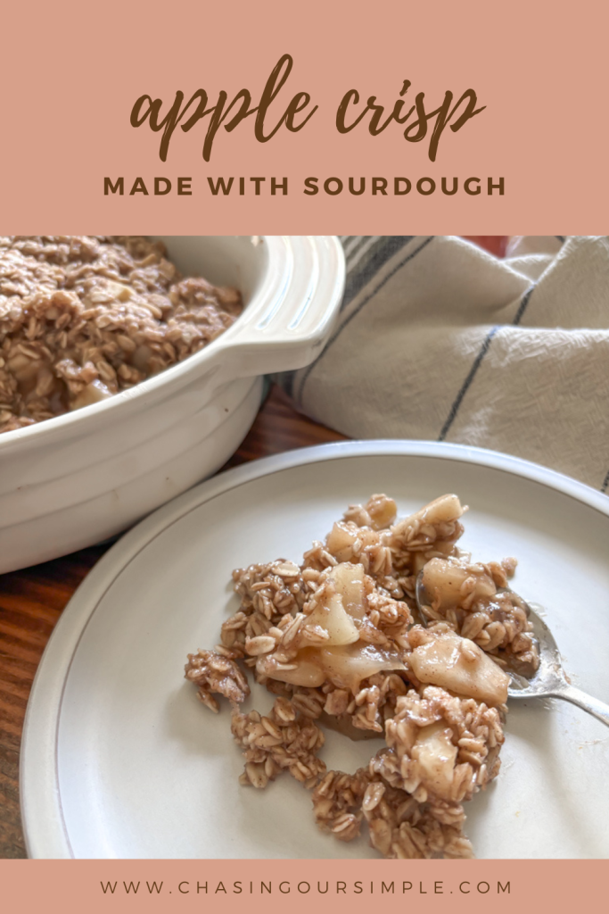 sourdough apple crisp