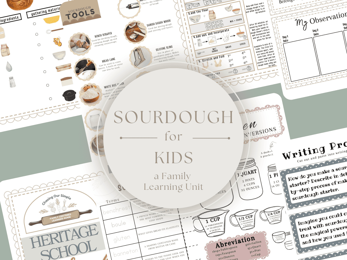 Family Unit Study: Sourdough for Kids