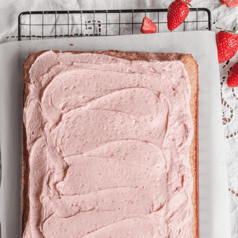 Homemade Strawberry Frosting with Fresh Berries