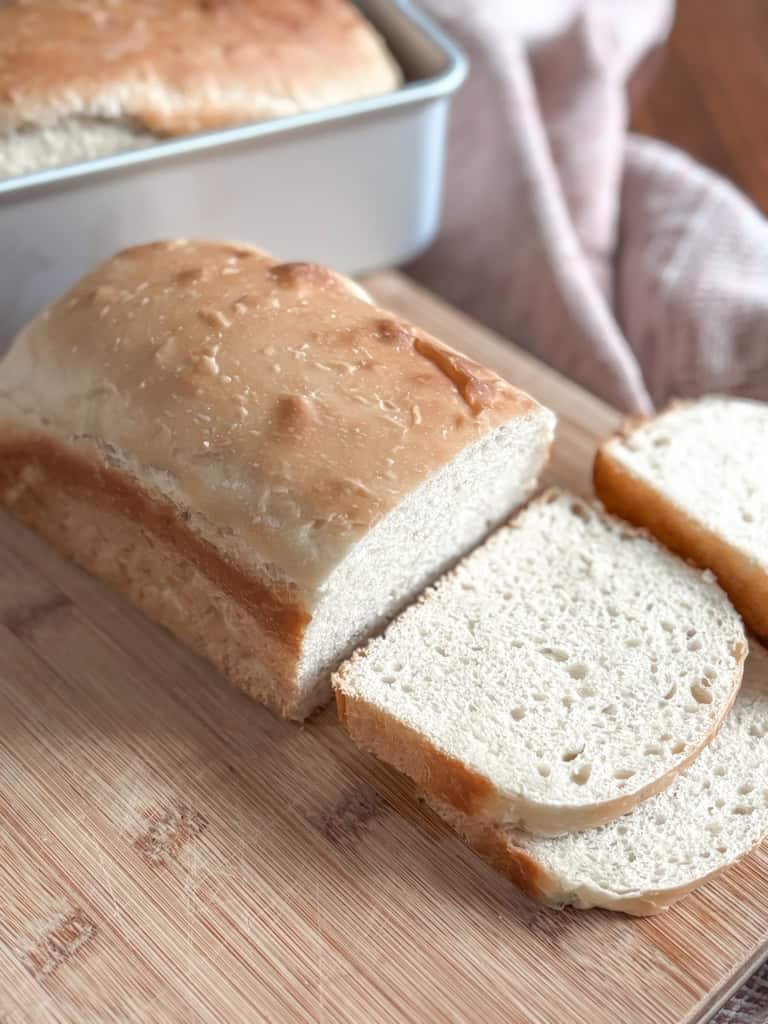 sliced homemade bread