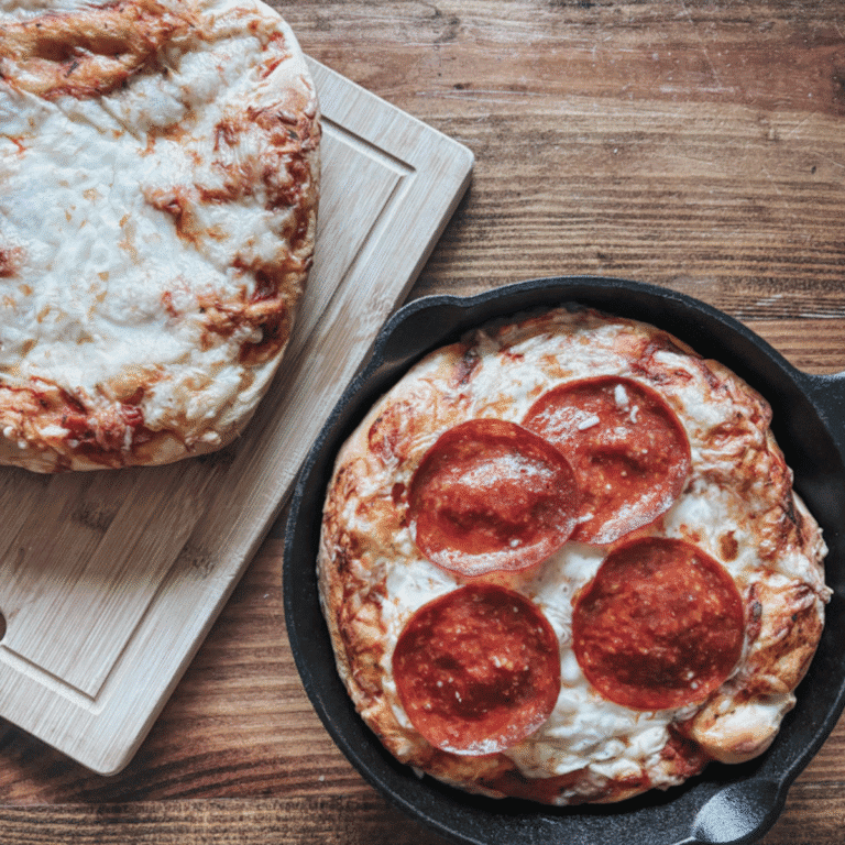 Quick Deep Dish Pizza Dough Recipe in Cast Iron