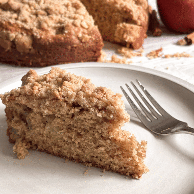 Browned Butter Sourdough Apple Cake with Discard