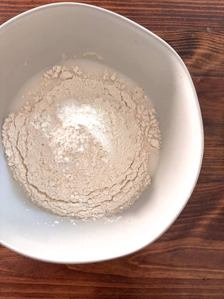 flour in a bowl