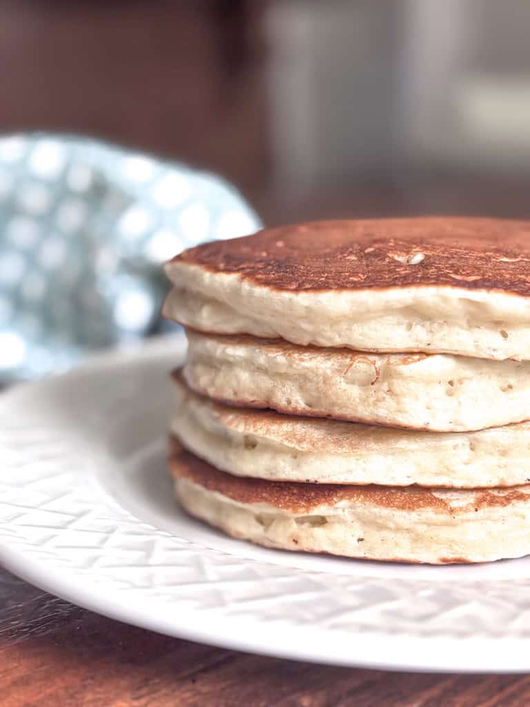 stack of pancakes on a plate