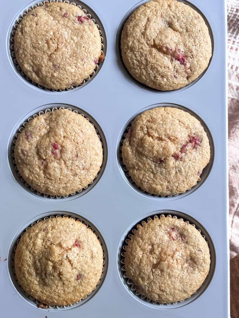 baked fresh milled muffins in a muffin tin