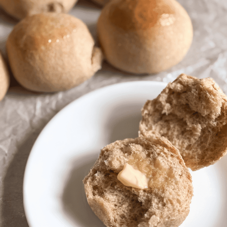 Whole Wheat Dinner Rolls  Made With Fresh Milled Flour