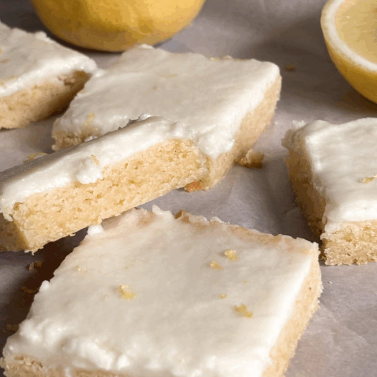 Easy Lemon Cookie Bar Recipe with Lemon Buttercream Frosting
