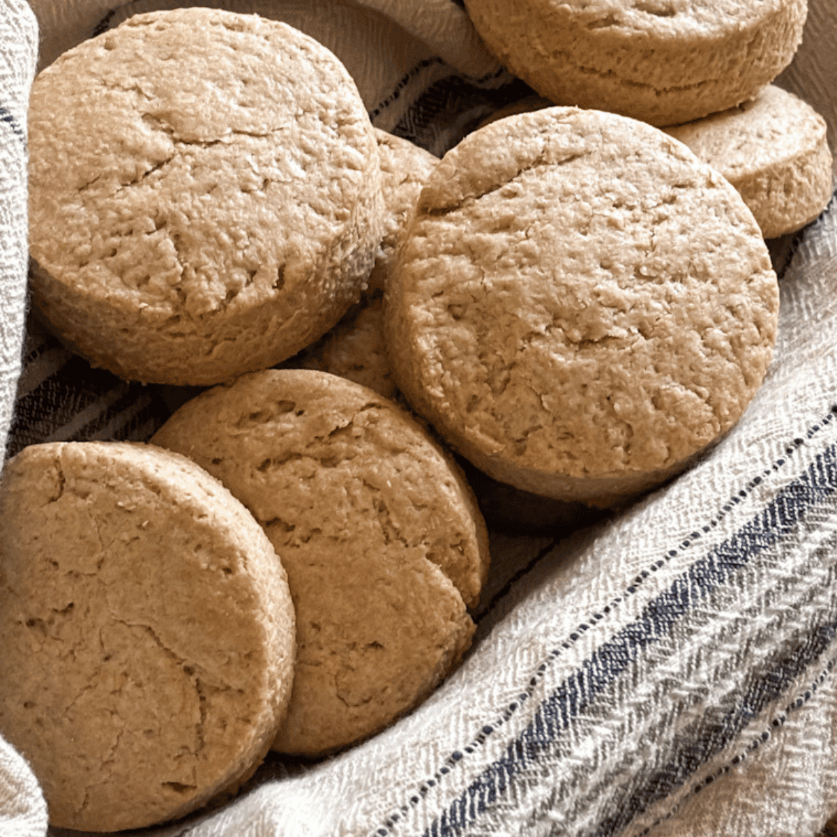 Whole Wheat Biscuits Made with Fresh Milled Flour